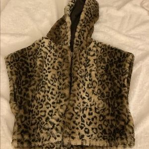 Cheetah fur vest